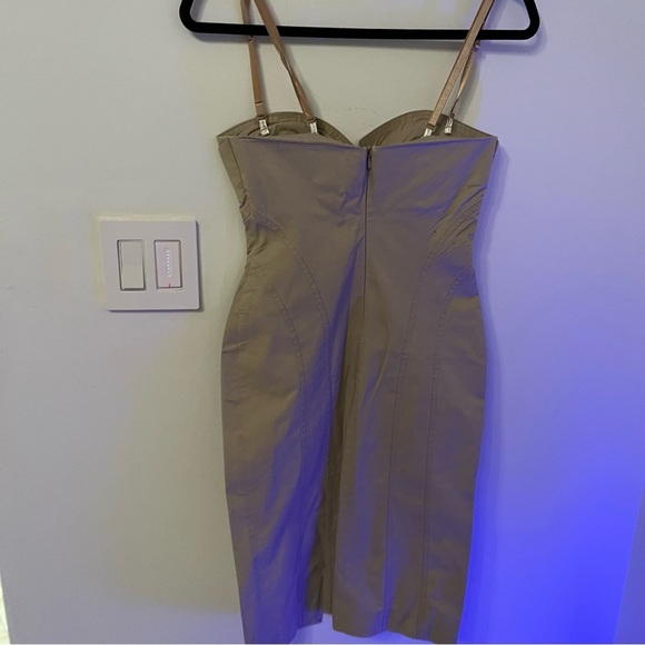 Nude Bustier Dress with Strappy Back Detail - Picture 6 of 11